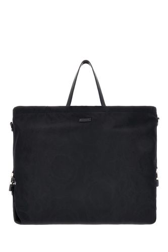 Versace Black Nylon Shopping Bag - Versace - Modalova