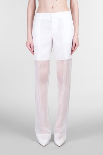 Del Core Pants In White Silk - Del Core - Modalova