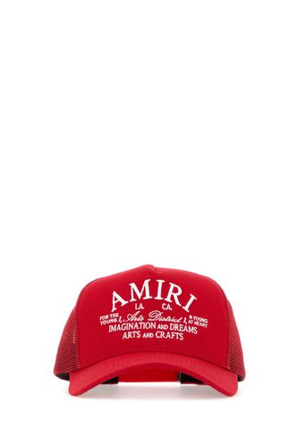 AMIRI Red Cotton Baseball Cap - AMIRI - Modalova