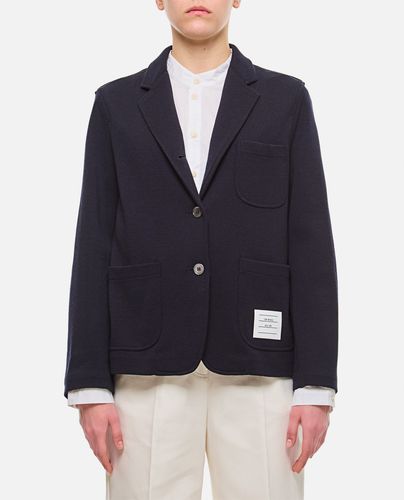 Cropped Sack Wool Jacket - Thom Browne - Modalova