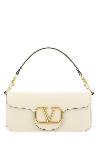 Ivory Leather Locã² Handbag - Valentino Garavani - Modalova