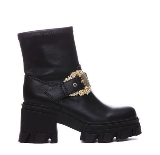 Barocco Buckle Booties - Versace Jeans Couture - Modalova