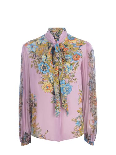 Etro Floral Print Silk Shirt - Etro - Modalova
