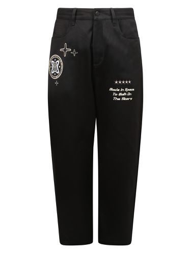 Embroidered Straight-leg Trousers - Enterprise Japan - Modalova