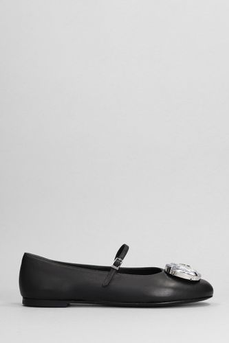 AREA Ballet Flats In Black Leather - AREA - Modalova