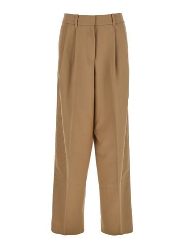 Tailored Pants With Pleated Details In Virgin Wool Blend Woman - MICHAEL Michael Kors - Modalova