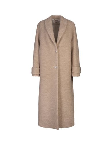 Beige Alpaca Blend Single-breasted Long Coat - Agnona - Modalova