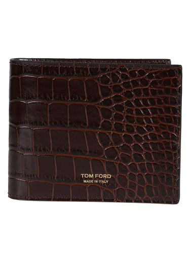 Tom Ford Crocodile Embossed Wallet - Tom Ford - Modalova