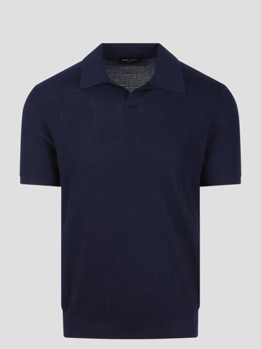 Ribbed Knit Polo Shirt - Roberto Collina - Modalova