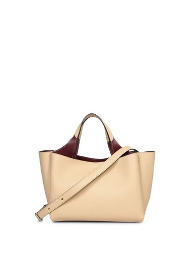 Nude Leather Mini Shoulder Bag - Tod's - Modalova