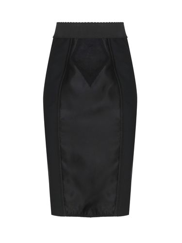 Marquisette And Satin Corsetry Skirt - Dolce & Gabbana - Modalova
