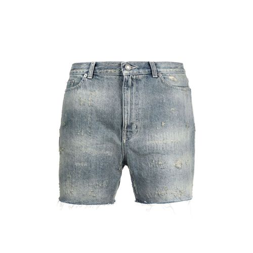 Denim Destroyed California Shorts - Saint Laurent - Modalova