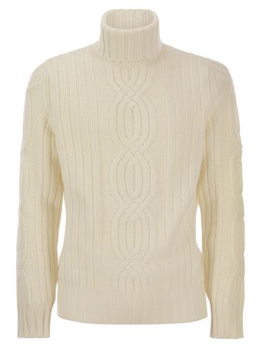 Braided Cashmere Turtleneck Sweater - Brunello Cucinelli - Modalova