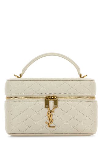 Ivory Nappa Leather Vanity Gaby Handbag - Saint Laurent - Modalova