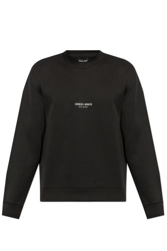 Sweatshirt With Printed Logo - Giorgio Armani - Modalova