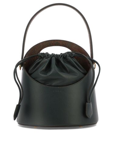 Saturno Logo Embossed Drawstring Bucket Bag - Etro - Modalova