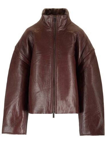 Burgundy Leather Jacket - REMAIN Birger Christensen - Modalova