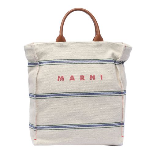 Marni Logo Shopping Bag - Marni - Modalova