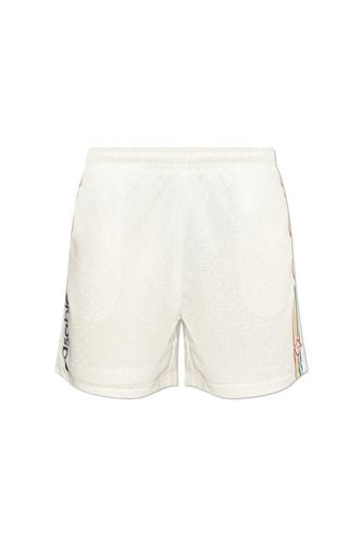 Logo Patch Elastic Waist Shorts - Casablanca - Modalova