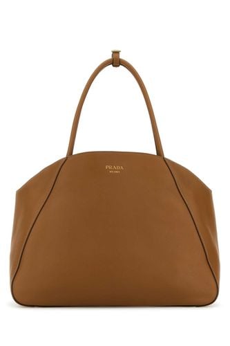 Prada Caramel Leather Shopping Bag - Prada - Modalova