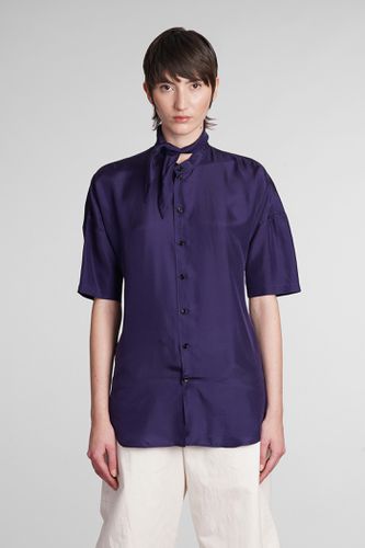 Lemaire Shirt In Viola Silk - Lemaire - Modalova