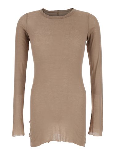 Long-sleeve T-shirt In Viscose And Silk Blend Man - Rick Owens - Modalova