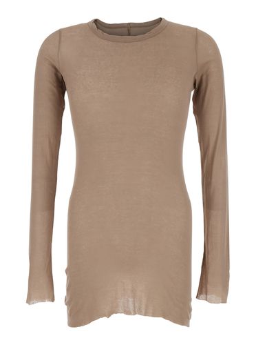 Long-sleeve T-shirt In Viscose And Silk Blend Man - Rick Owens - Modalova