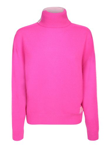 Turtleneck Sweater two-tone In Wool And Cashmere - Dsquared2 - Modalova