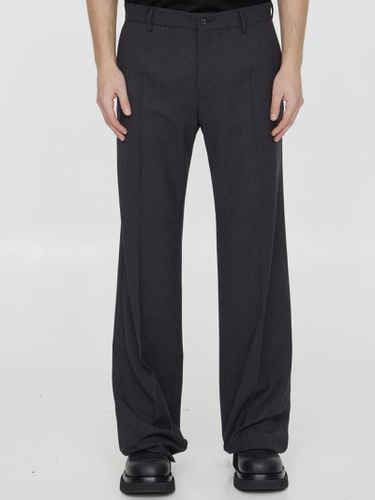 Stretch Flannel Trousers - Dolce & Gabbana - Modalova