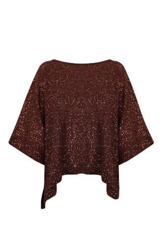 D. Exterior Cape With Sequins In Alpaca Blend - D.Exterior - Modalova