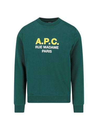 A. P.C. Logo Crewneck Sweatshirt - A.P.C. - Modalova