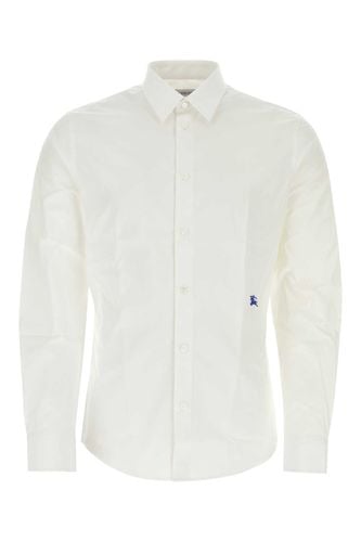 Burberry White Poplin Shirt - Burberry - Modalova