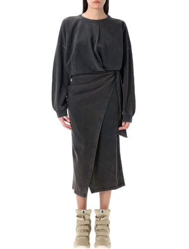 Sandrine Draped Sweatshirt Dress - Marant Étoile - Modalova