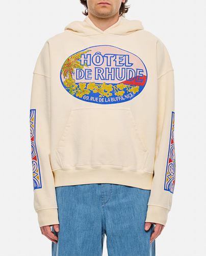 Rhude Hotel Cotton Hoodie - Rhude - Modalova