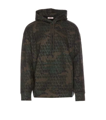 Toile Iconographe Camouflage Print Hoodie - Valentino Garavani - Modalova