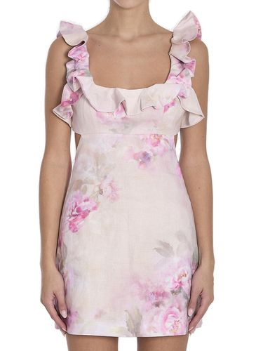 Crush Frill Floral Printed Mini Dress - Zimmermann - Modalova