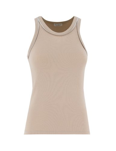 Cotton Jersey Top - Brunello Cucinelli - Modalova