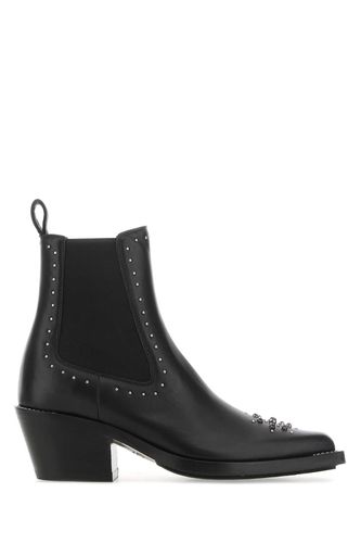 Black Leather Nellie Ankle Boots - Chloé - Modalova