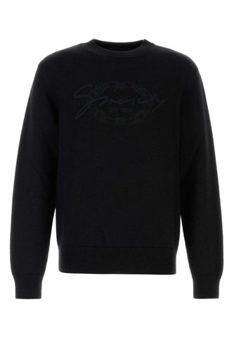 Logo Embroidered Knit Sweater - Givenchy - Modalova