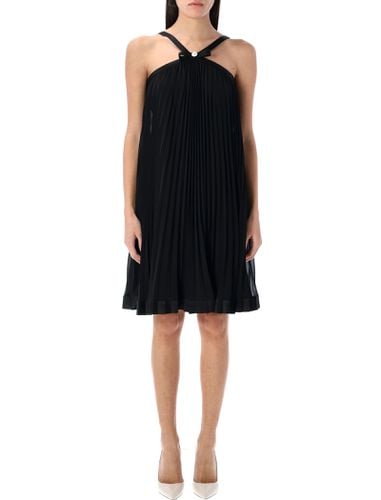 Halterneck Pleated Mini Dress - Versace - Modalova