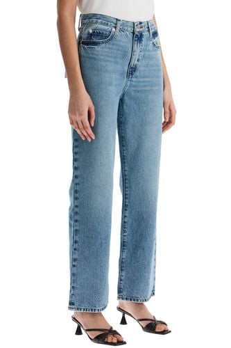 Light Blue High-waisted Straight Ankle Jeans Le Jane - Frame - Modalova