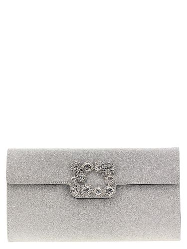 Roger Vivier flower Strass Clutch - Roger Vivier - Modalova