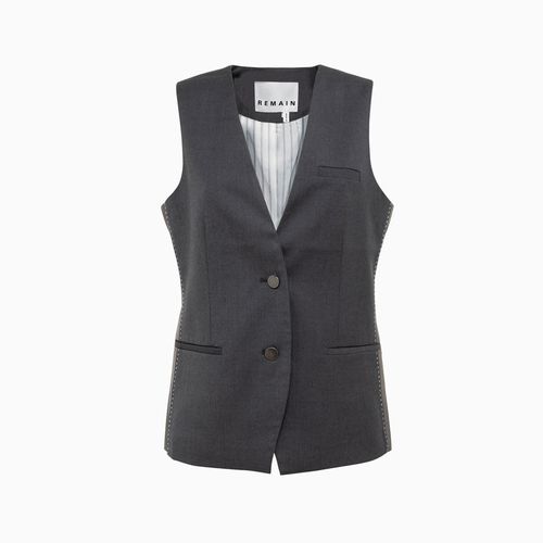 Remain Two Color Waistcoat Vest - REMAIN Birger Christensen - Modalova