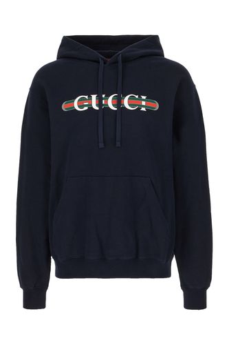 Midnight Cotton Oversize Sweatshirt - Gucci - Modalova