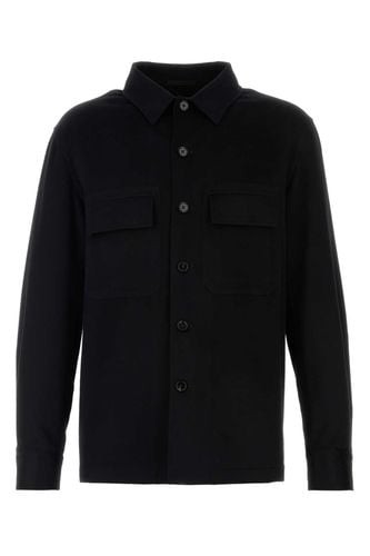 Zegna Black Cashmere Shirt - Zegna - Modalova