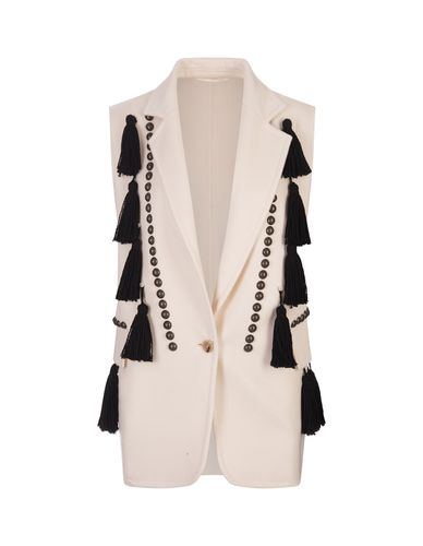 Arco Midi Gilet In Ivory - Max Mara - Modalova