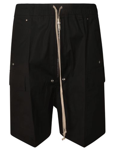 Elastic Drawstring Waist Studded Shorts - Rick Owens - Modalova