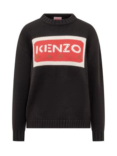 Kenzo Wool Blend Sweater With Logo - Kenzo - Modalova