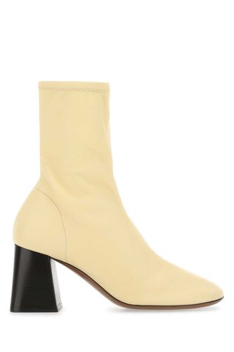 Cream Leather Lepus Ankle Boots - Neous - Modalova