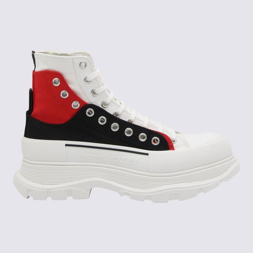 White Black And Red Canvas Boots - Alexander McQueen - Modalova